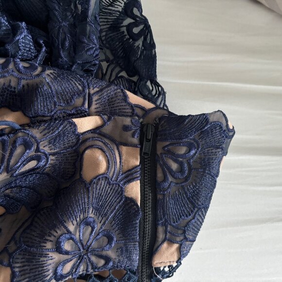 Self-Portrait Amaryllis Sheer Column Dress - Picture 6 of 12